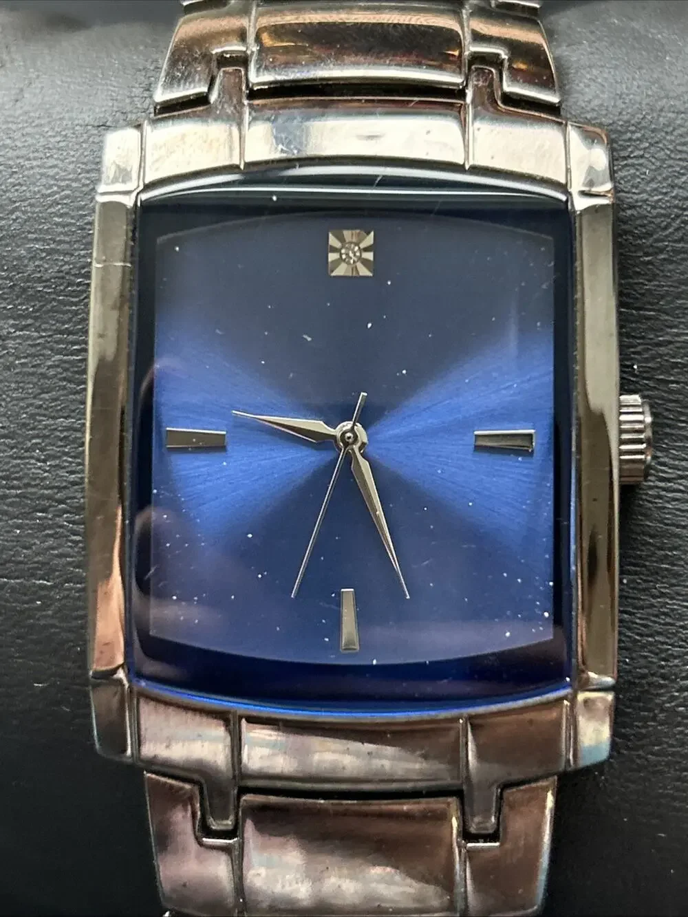 Black Case And Band Blue Dial Men’s Quartz Watch